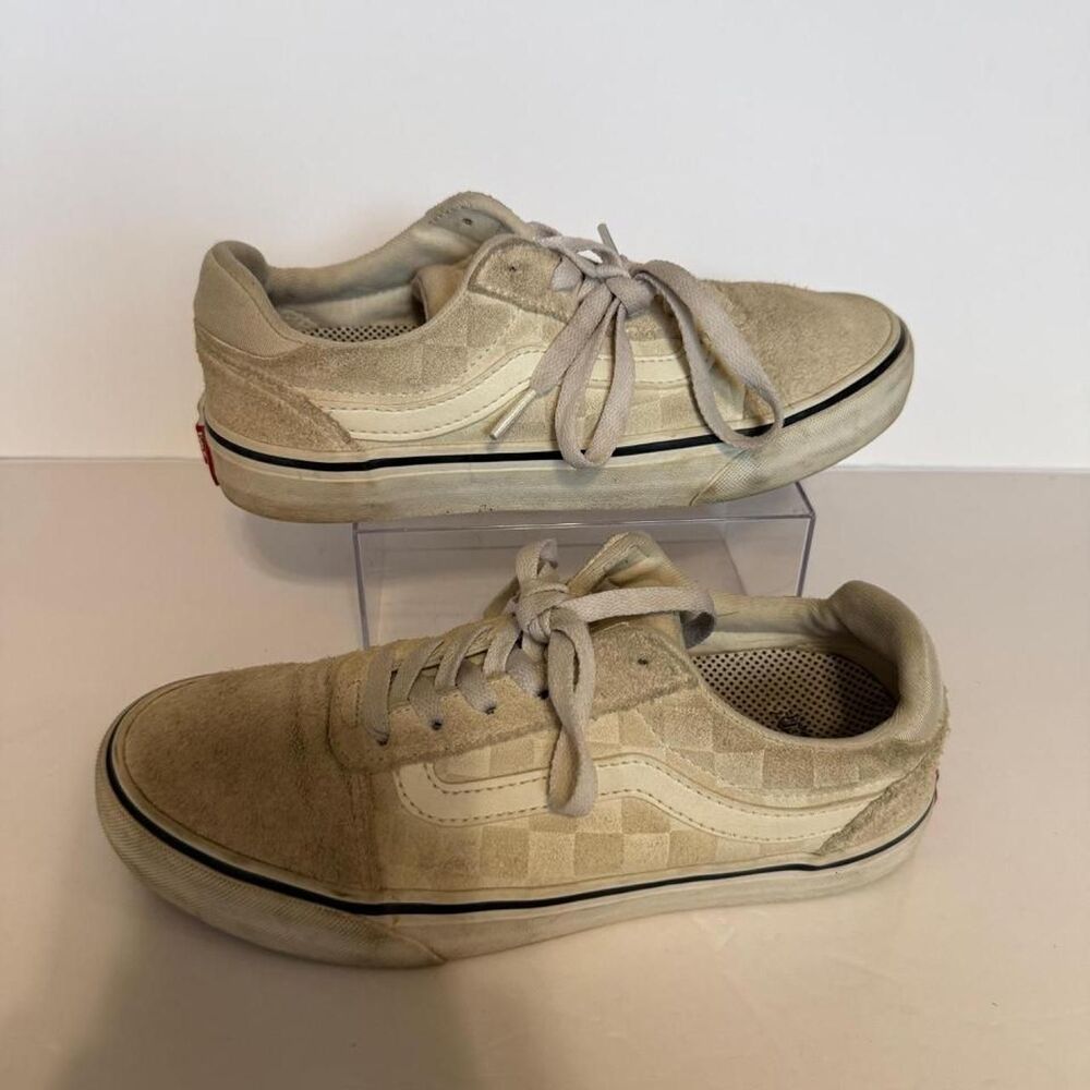 Vans Women's Cream and Tan Trainers